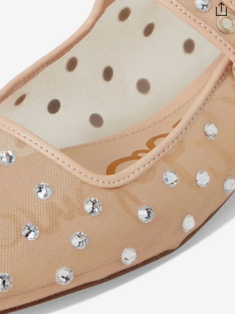 Sam Edelman Michaelashne Pink Mesh Mary Jane Ballet Flats 9 NEW - Picture 3 of 13
